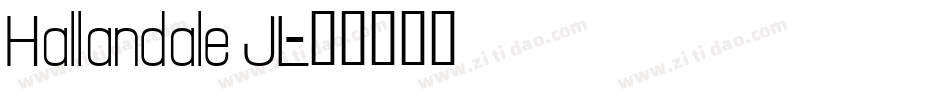 Hallandale JL字体转换